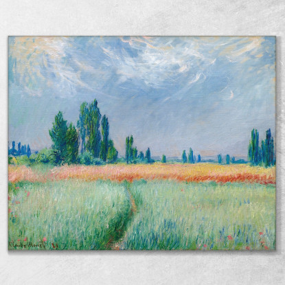 Il Campo Di Grano 1881 Claude Monet mnt100 quadro stampato su tela