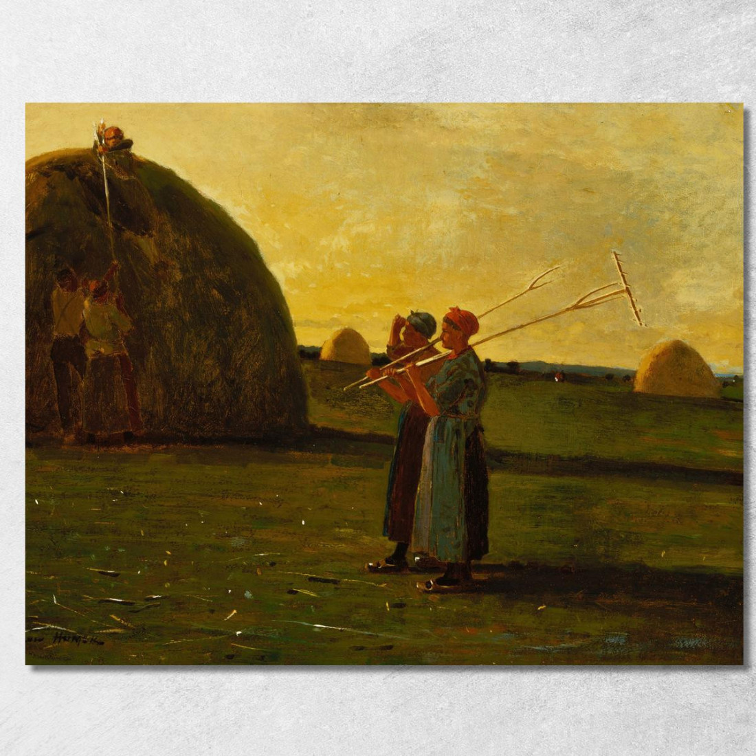 Heuerntemaschinen Winslow Homer drucken auf leinwand