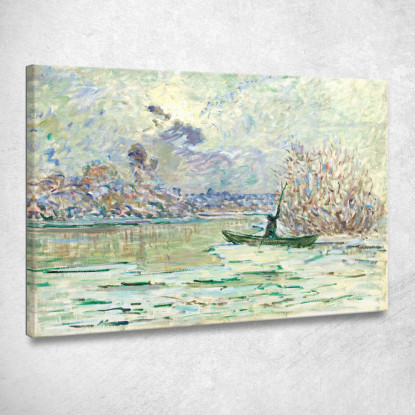 L'Inverno Vicino A Lavacourt 1880 Claude Monet mnt101 quadro stampato su tela