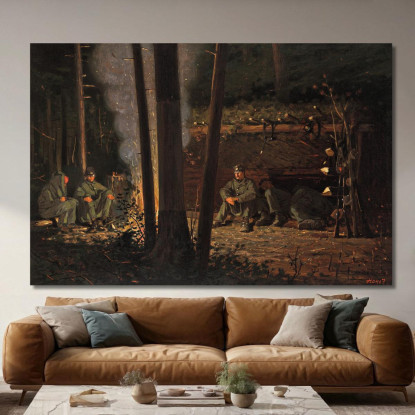 Devant Yorktown Winslow Homer tableau impression sur toile