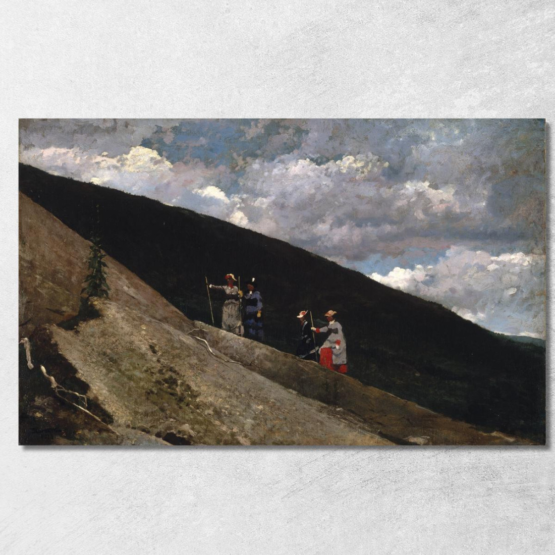 In Den Bergen Winslow Homer drucken auf leinwand