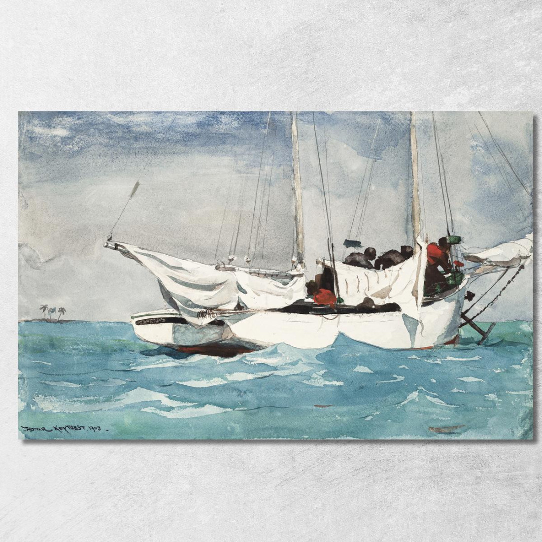 Ancre De Transport De Key West Winslow Homer tableau impression sur toile Ancre De Transport De Key West Winslow Homer tableau impression sur toile