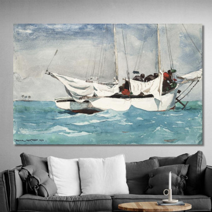 Ancla De Acarreo De Key West Winslow Homer cuadro en lienzo