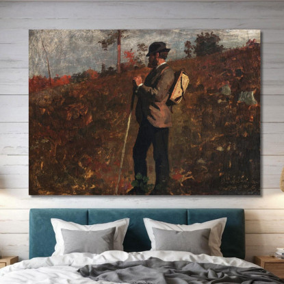 Homme Avec Un Sac À Dos Winslow Homer tableau impression sur toile