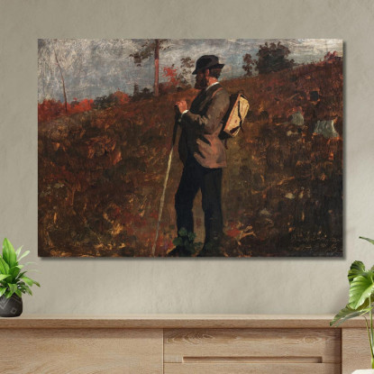 Homme Avec Un Sac À Dos Winslow Homer tableau impression sur toile