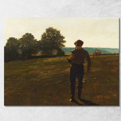 L'Uomo Con La Falce Winslow Homer quadro stampato su tela