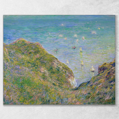 Vista Dalla Scogliera A Pourville Bright Weather 1882 Claude Monet mnt105 quadro stampato su tela