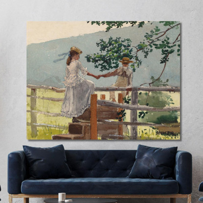 On The Stile Winslow Homer canvas print