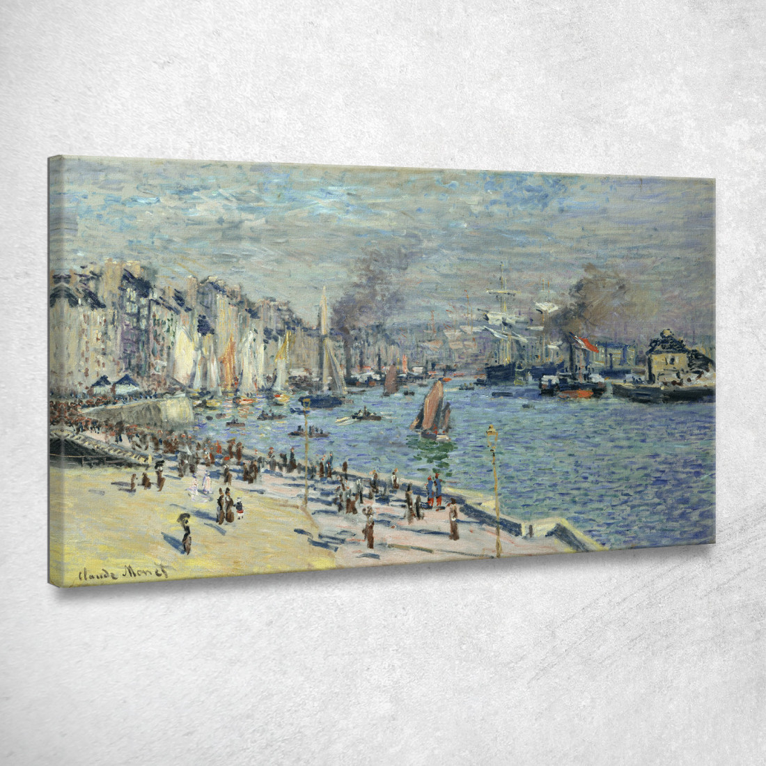 Vista Del Vecchio Porto Esterno A Le Havre 1874 Claude Monet mnt107 quadro stampato su tela Vista Del Vecchio Porto Esterno A Le Havre 1874 Claude Monet mnt107 quadro stampato su tela