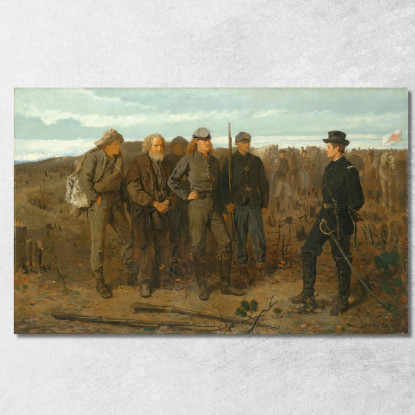 Prisonniers Du Front Winslow Homer tableau impression sur toile