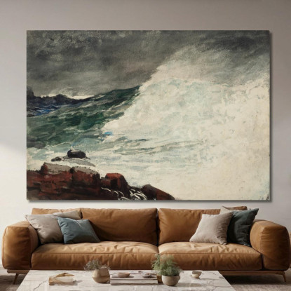 Prout'S Neck Breaking Wave Winslow Homer canvas print