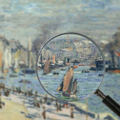 Vista Del Vecchio Porto Esterno A Le Havre 1874 Claude Monet mnt107 quadro stampato su tela