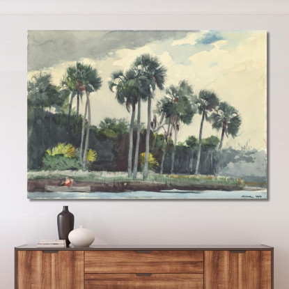 Camicia Rossa Homosassa Florida Winslow Homer quadro stampato su tela