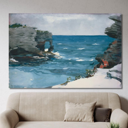 Rocky Shore Bermuda Winslow Homer canvas print