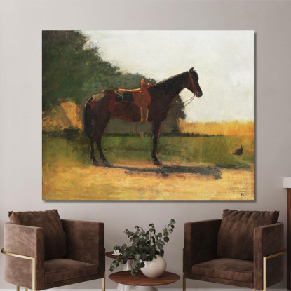 Reitpferd Im Bauernhof Winslow Homer drucken auf leinwand