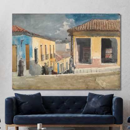 Calle Santiago De CubaﾠEscena Winslow Homer cuadro en lienzo