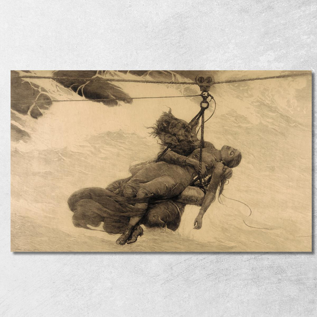 Gerettet Winslow Homer drucken auf leinwand Gerettet Winslow Homer drucken auf leinwand