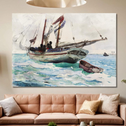 Schooner Nassau Winslow Homer canvas print