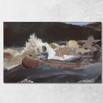 Aufnahmen Der Stromschnellen Des Saguenay River Winslow Homer drucken auf leinwand