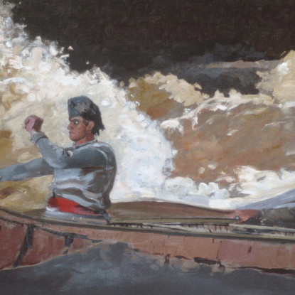 Aufnahmen Der Stromschnellen Des Saguenay River Winslow Homer drucken auf leinwand