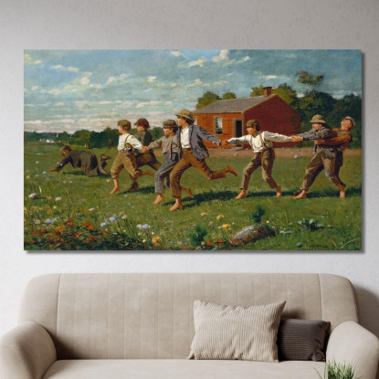 Fai Scattare La Frusta Winslow Homer quadro stampato su tela