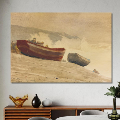 Tempête Sur La Côte Anglaise Winslow Homer tableau impression sur toile