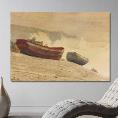 Tempête Sur La Côte Anglaise Winslow Homer tableau impression sur toile