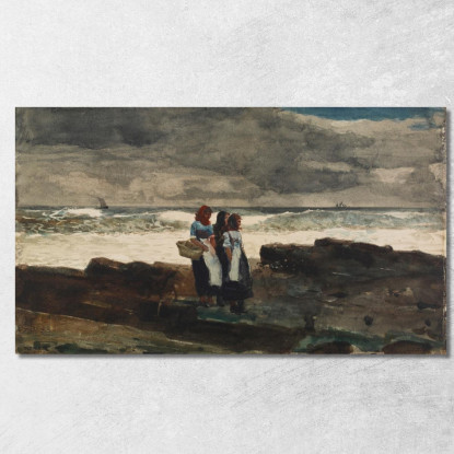 Sole E Nuvole Winslow Homer quadro stampato su tela