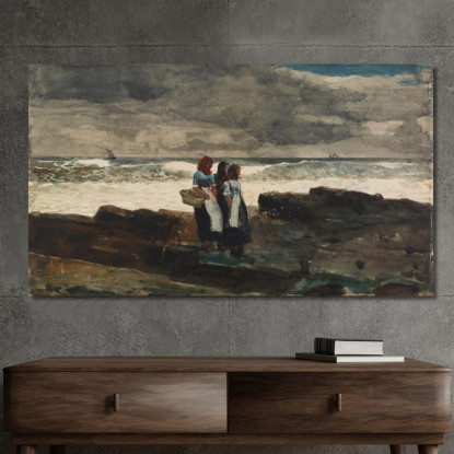 Sole E Nuvole Winslow Homer quadro stampato su tela