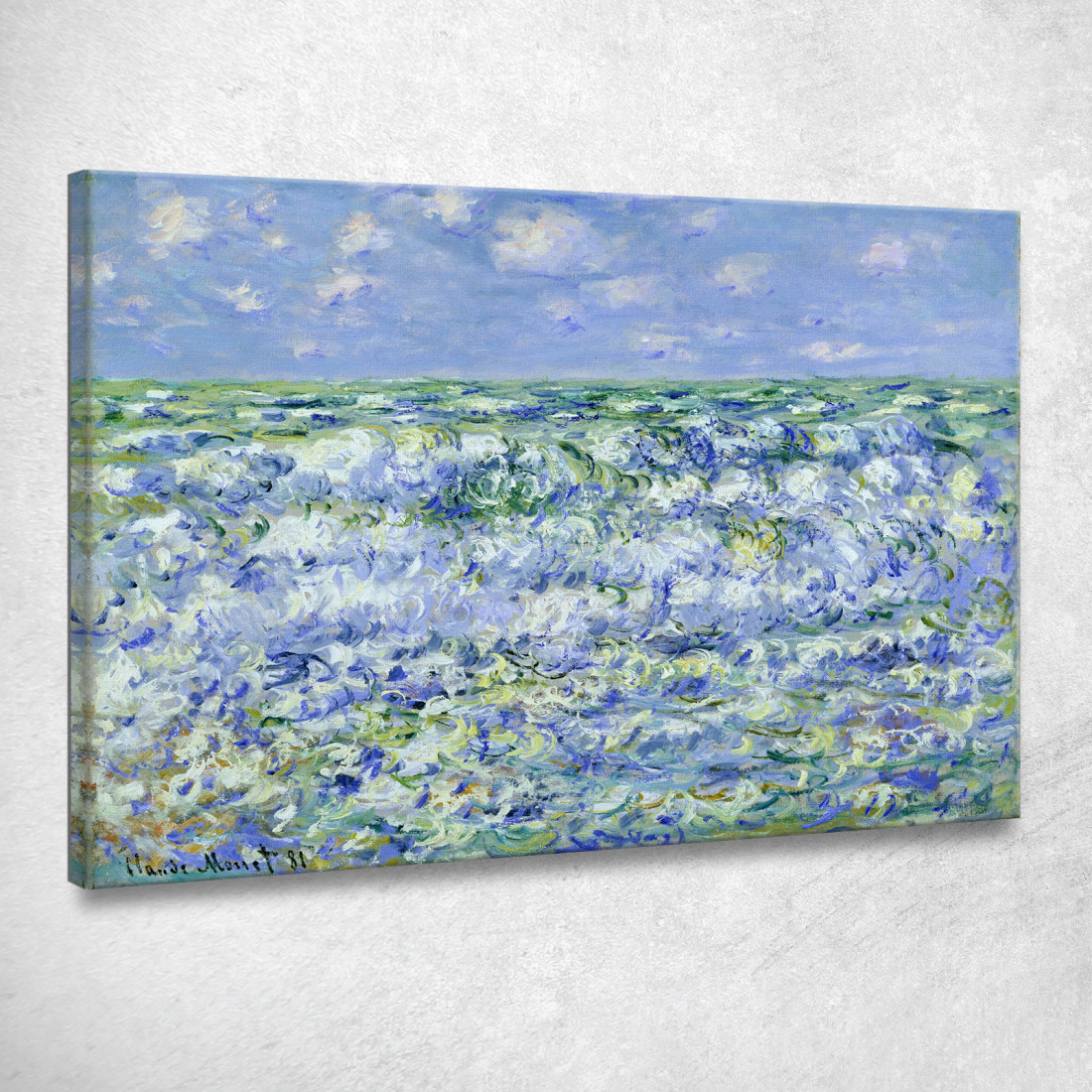 Onde Che Si Infrangono 1881 Claude Monet mnt114 quadro stampato su tela Onde Che Si Infrangono 1881 Claude Monet mnt114 quadro stampato su tela