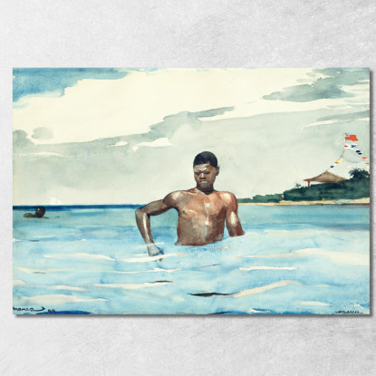 The Bather Winslow Homer canvas print