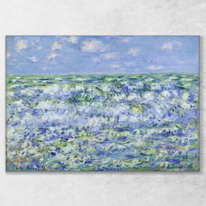 Onde Che Si Infrangono 1881 Claude Monet mnt114 quadro stampato su tela