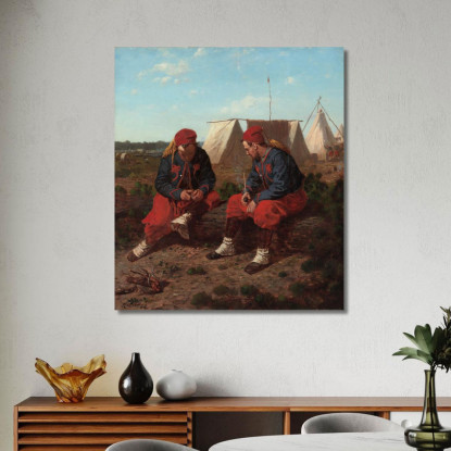 La Pipe Brierwood Winslow Homer tableau impression sur toile