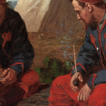 La Pipa In Radica Winslow Homer quadro stampato su tela