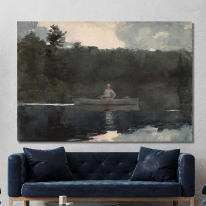 Il Pescatore Solitario Winslow Homer quadro stampato su tela