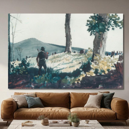 Le Pionnier Winslow Homer tableau impression sur toile