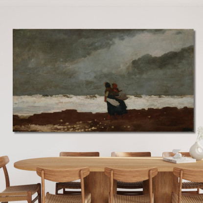 Two Figures By The Sea Winslow Homer canvas print