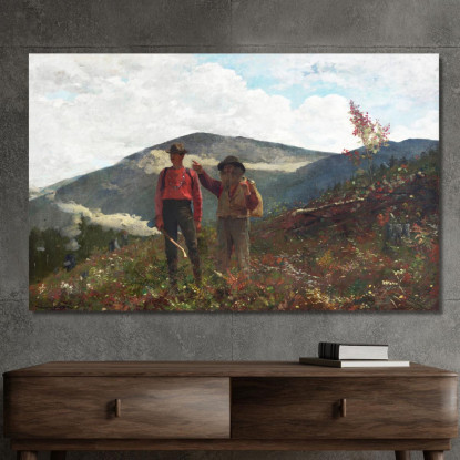 Deux Guides Winslow Homer tableau impression sur toile