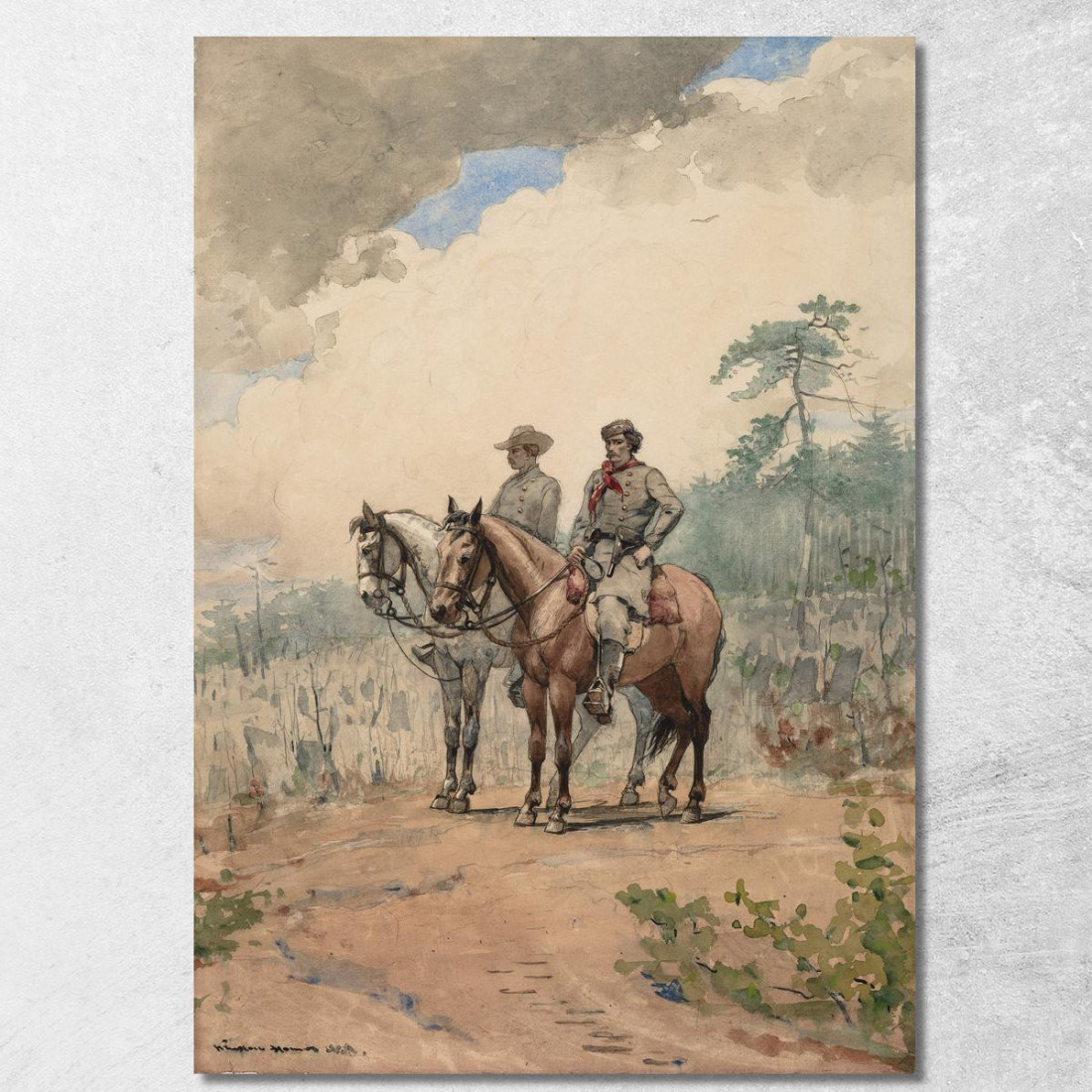 Deux Éclaireurs Winslow Homer tableau impression sur toile Deux Éclaireurs Winslow Homer tableau impression sur toile