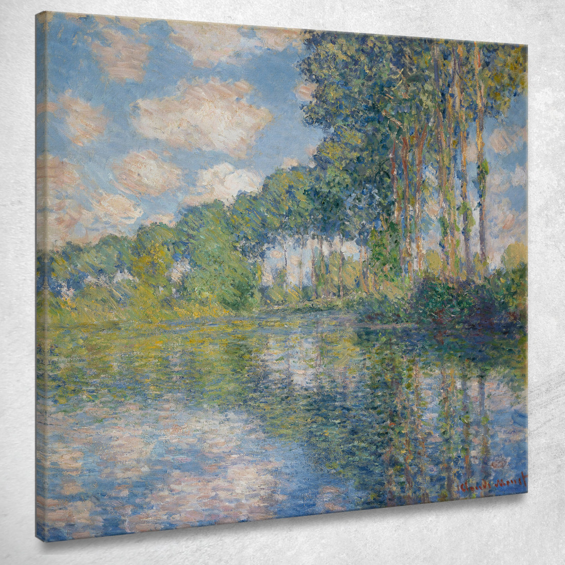 Pioppi Sull'Epte Claude Monet mnt122 quadro stampato su tela Pioppi Sull'Epte Claude Monet mnt122 quadro stampato su tela