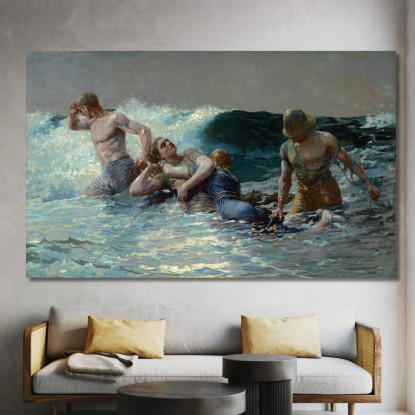 Resaca Winslow Homer cuadro en lienzo