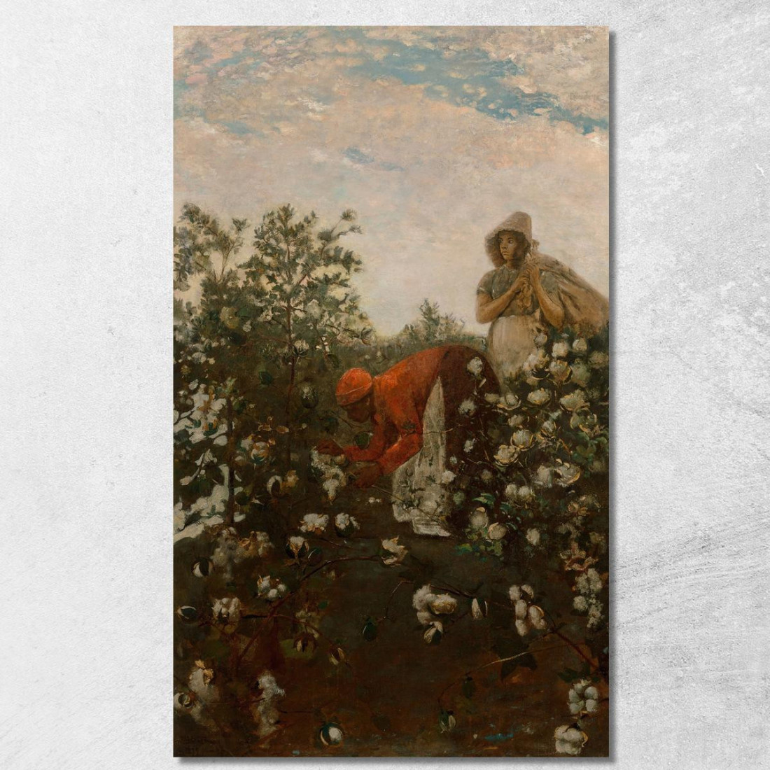 Coton Upland Winslow Homer tableau impression sur toile