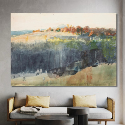 Valley And Hillside Winslow Homer canvas print