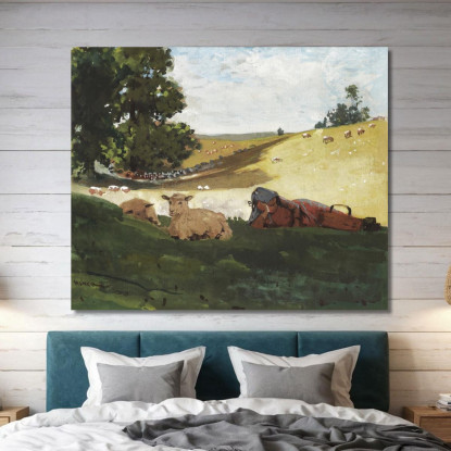 Pomeriggio Caldo Winslow Homer quadro stampato su tela