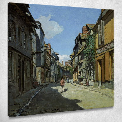 Rue De La Bavole Honfleur Claude Monet mnt123 quadro stampato su tela