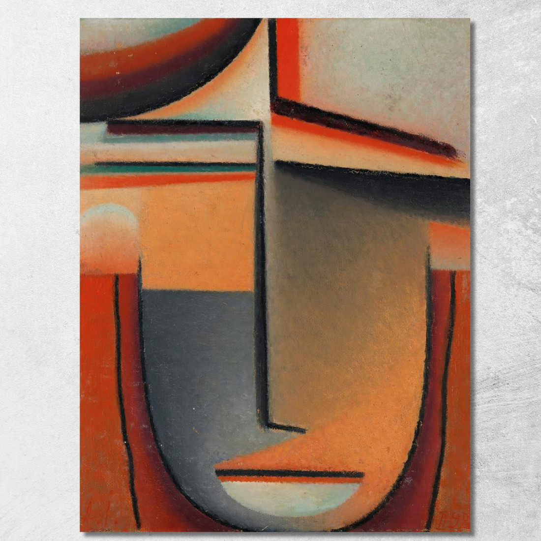 Tragico Capo Astratto Alexej von Jawlensky avj10 quadro stampato su tela Tragico Capo Astratto Alexej von Jawlensky avj10 quadro stampato su tela