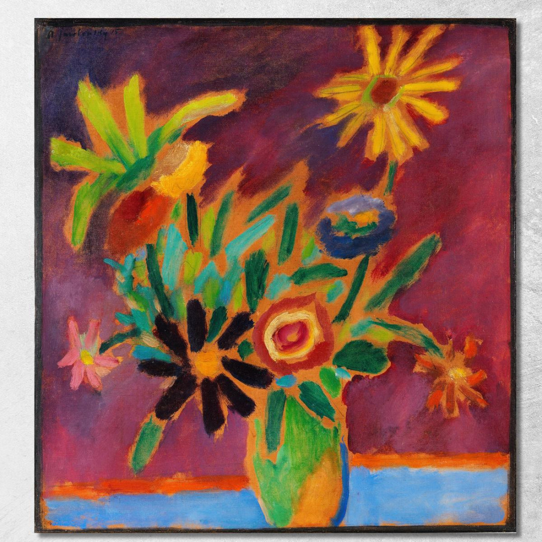 Fiori Colorati Alexej von Jawlensky avj20 quadro stampato su tela