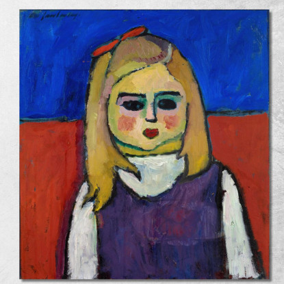 Bambino Alexej von Jawlensky avj22 quadro stampato su tela