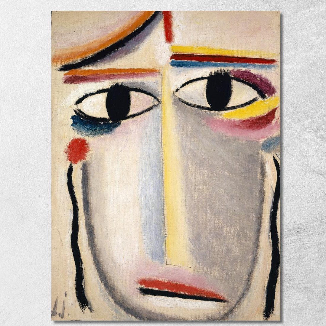 Testa Femminile Alexej von Jawlensky avj28 quadro stampato su tela Testa Femminile Alexej von Jawlensky avj28 quadro stampato su tela
