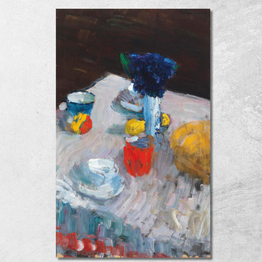 Tavola Apparecchiata Tavola Apparecchiata Alexej von Jawlensky avj34 quadro stampato su tela Tavola Apparecchiata Tavola Apparecchiata Alexej von Jawlensky avj34 quadro stampato su tela